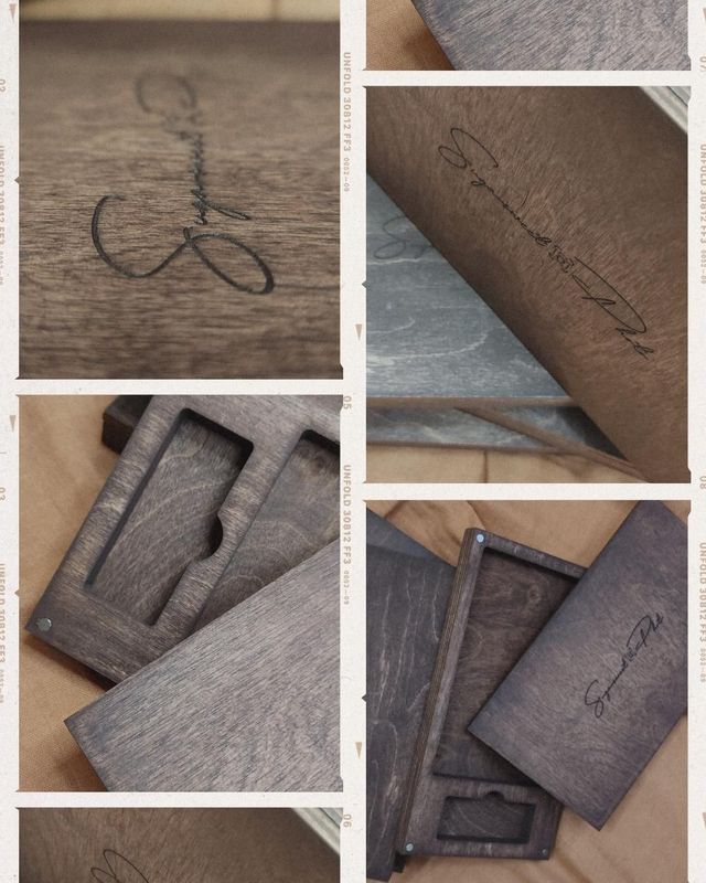 Fotobox aus Holz für Drucke in Größe 10x15 cm