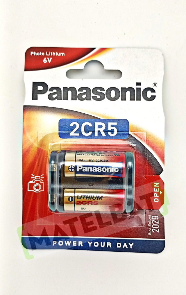 Pila litio 2CR5 6V PANASONIC
