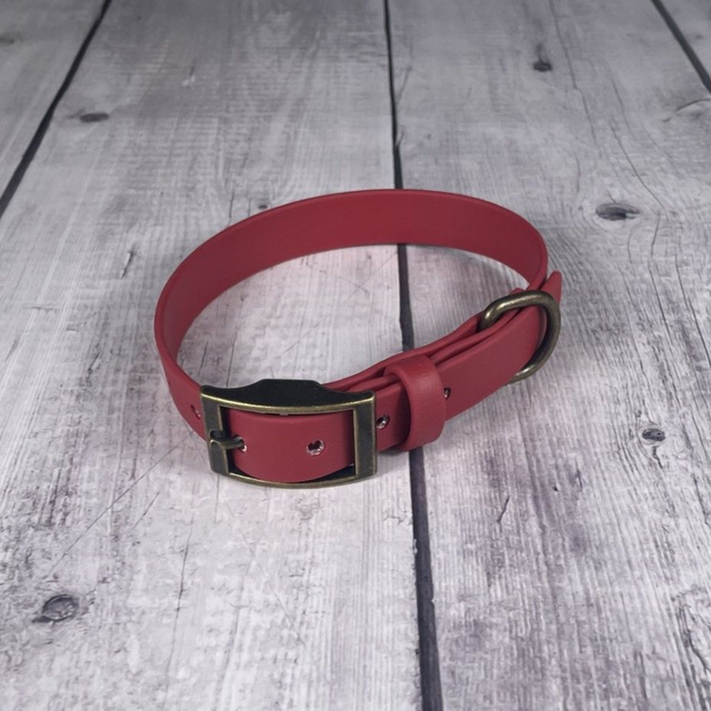Chilli Red Waterproof BioThane® Collar