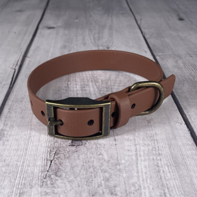 Milk Chocolate Waterproof BioThane® Collar