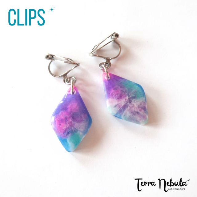 Boucles d&#039;oreilles Clips Supernova | BO005