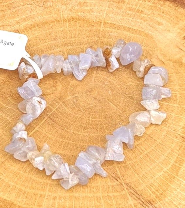 Bracelet baroque Agate Blue Lace