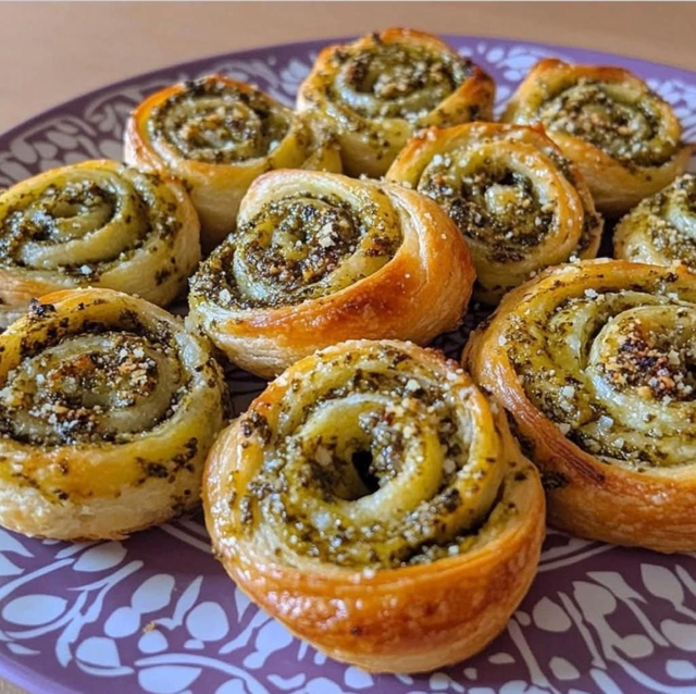 Feuilleté au pesto