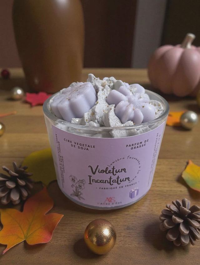 Bougie Gourmande Violetum Incantatum - Parfum sorcellerie 