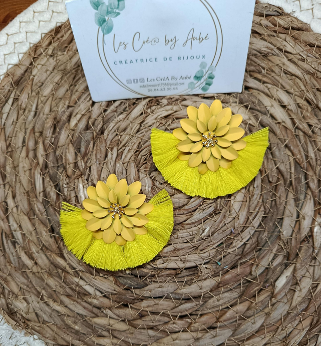 BO BOHEME "FLORAL" JAUNE 0000281