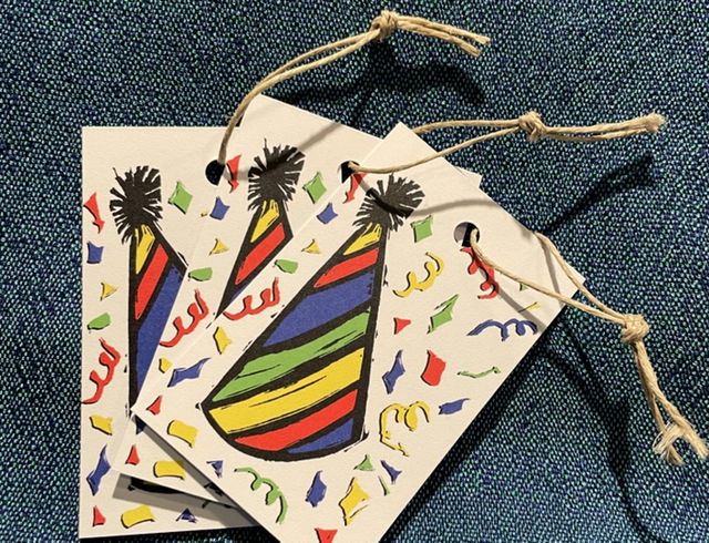 Party Hat Gift Tag (set of 5)