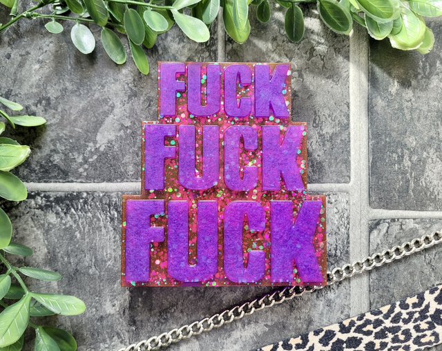 Large “FUCK” Stacked Ornament