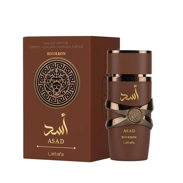 Lattafa Asad Bourbon For Unisex Eau De Parfum Spray 3.4 Ounce