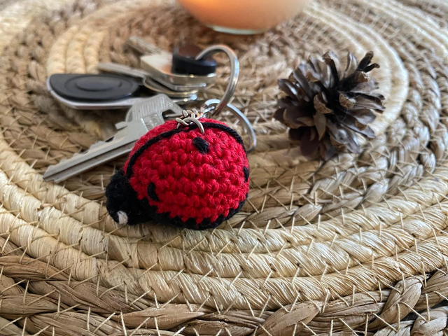 Porte-clé coccinelle