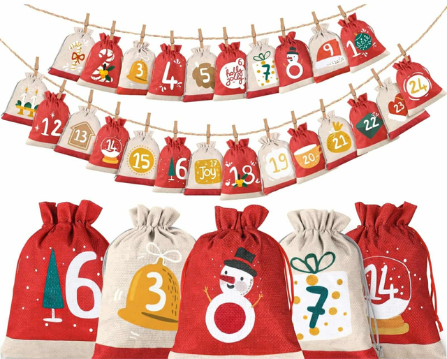 Calendrier de l'avent enfants (25 cases)