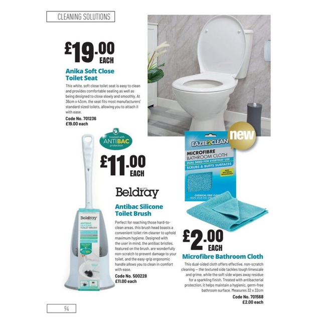 Beldray Silicone Toilet Brush