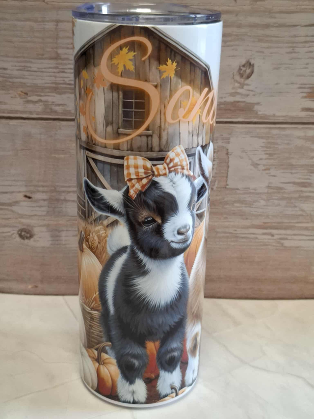 Gourde canette biquette personnalisée