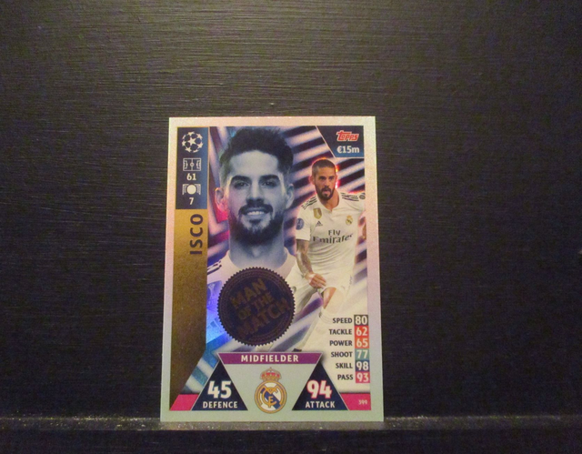ISCO - UEFA Champions League Match Attax 2018/19 Original Trading Card #399