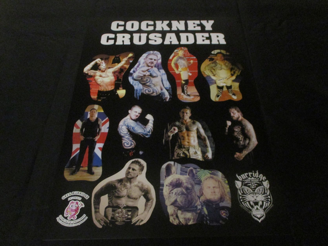 Greg Burridge 'Cockney Crusader' A3 Bubble Logo Poster