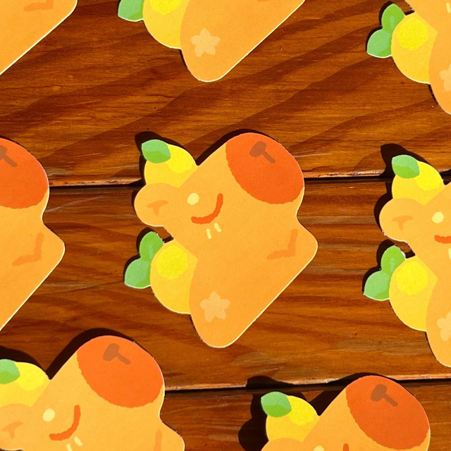 Sticker Matte ou Glossy - Yuzu Capybara