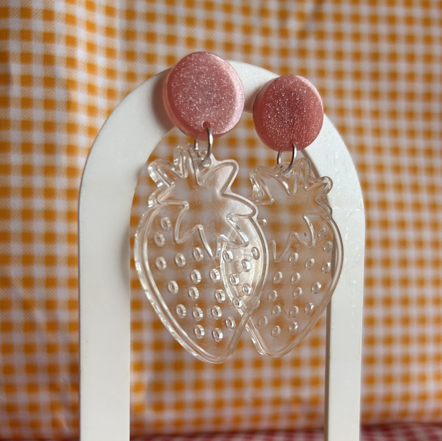 Pendientes Fresa