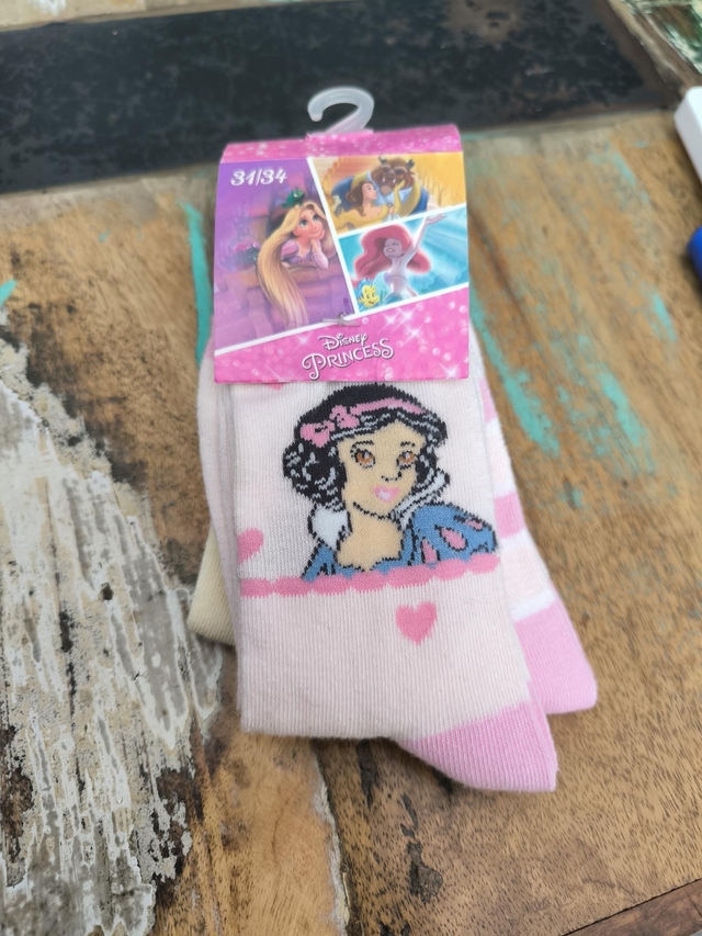 CHAUSSETTES PRINCESSE DISNEY X3 31/34