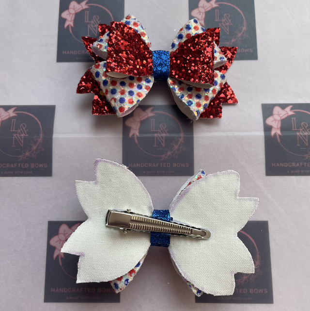 Red Spotty Maple Bows 