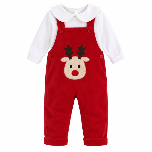 Rudolph dungaree set 