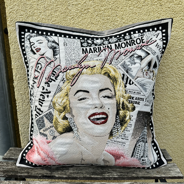 Fourre de coussin Marilyn Monroe rose