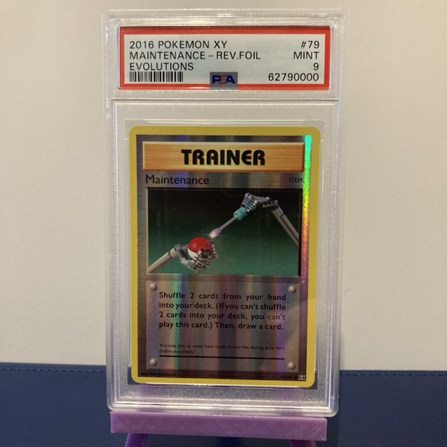 Pokemon PSA 9 - Maintenance Rev. Foil - Evolutions - #079