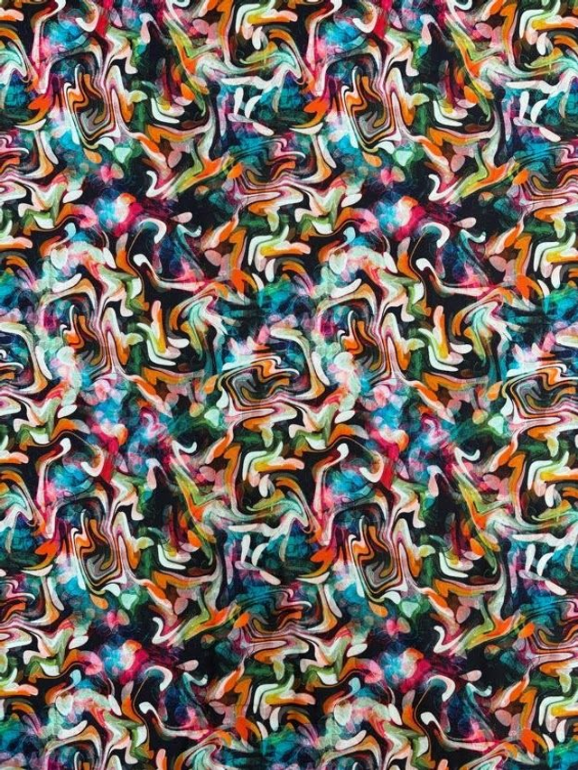 Multi Marble Cotton Sateen