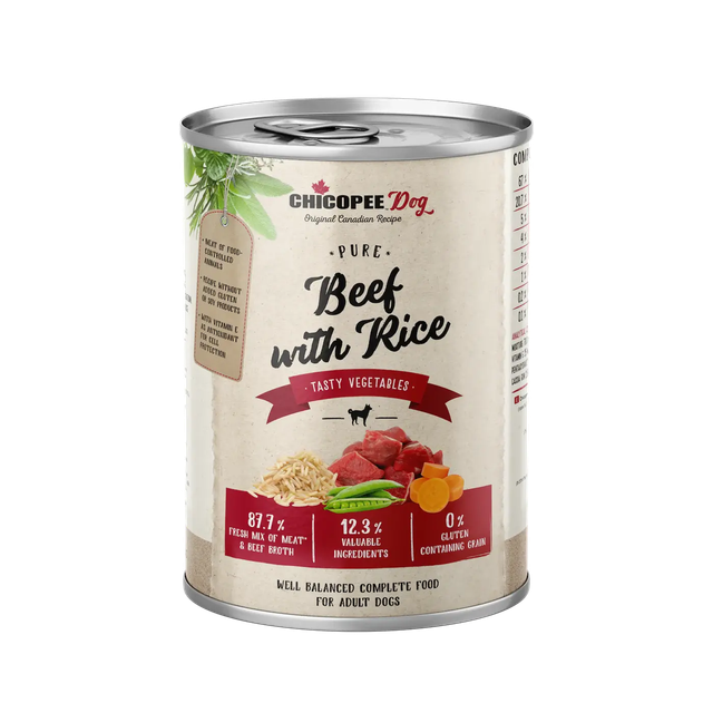 Chicopee Dog Jautiena Ir Ryžiai 400g