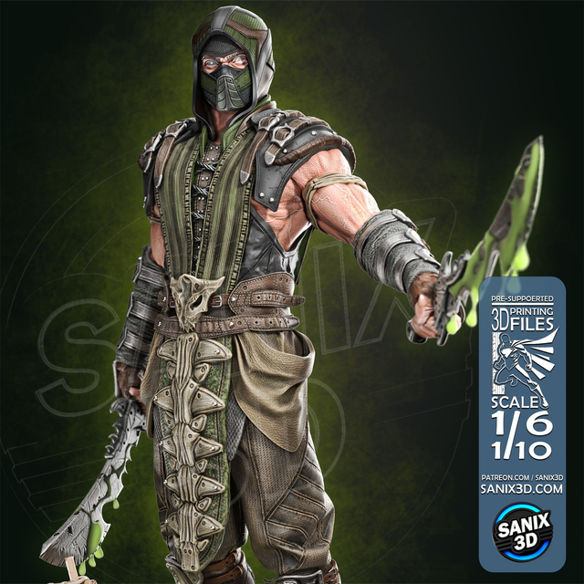 Statue REPTILE (Mortal kombat) série gaming/movie 