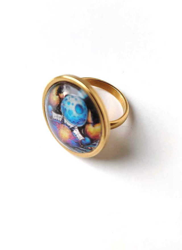 Bague Upcyclée Papier Recyclé - Signe Cancer