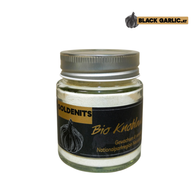 "Schwoaza Knofl“ Bio-Knoblauchpulver