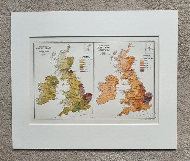 British Isles - Distribution of Crops