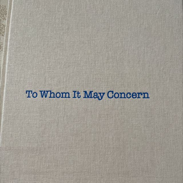 To Whom It May Concern Louise Bourgeois Gary Indiana