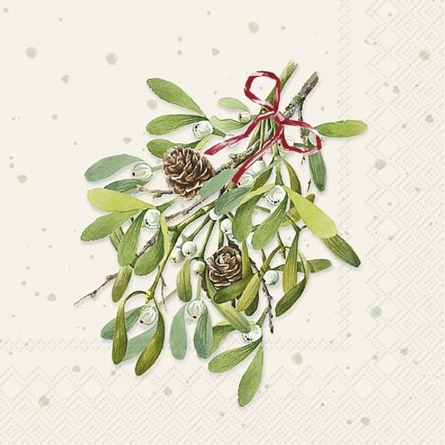 SERV. COCKTAIL MISTLETOES CREMA