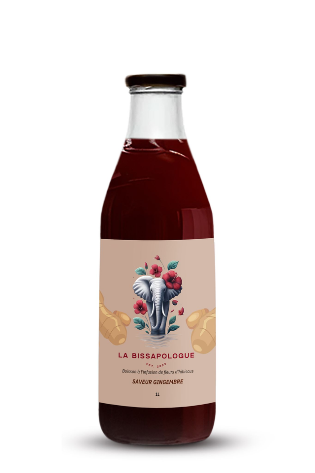 Jus de bissap goût gingembre