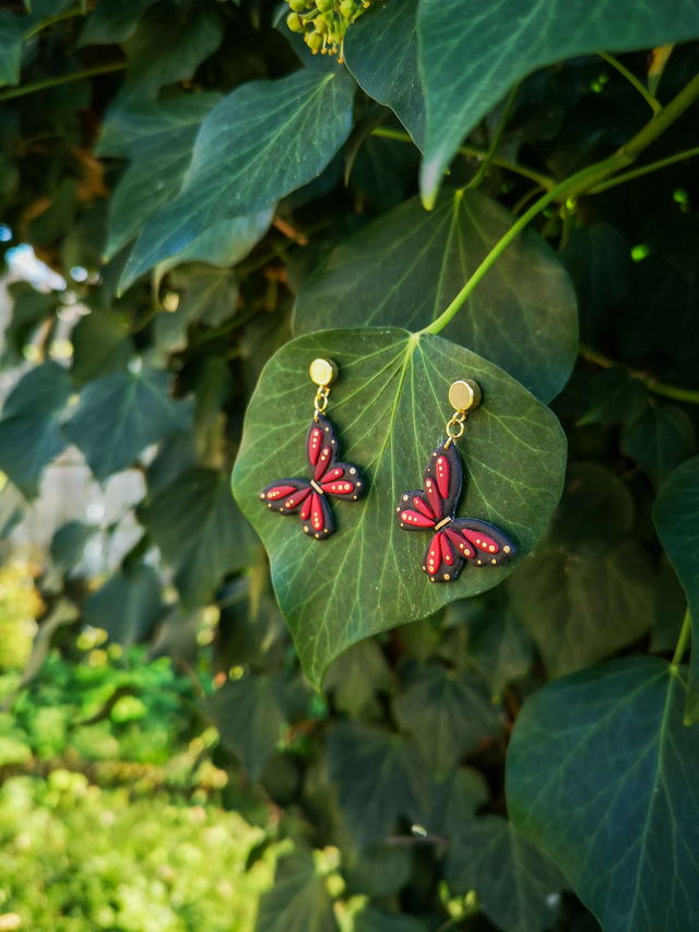 Collection Florale Pétale Pourpre - Boucles d&#039;oreilles Félicia