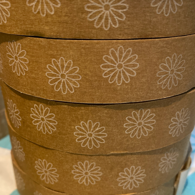 Flower paper tape (brown)