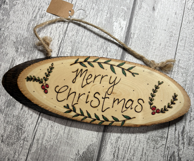 Merry Christmas Holly signs 