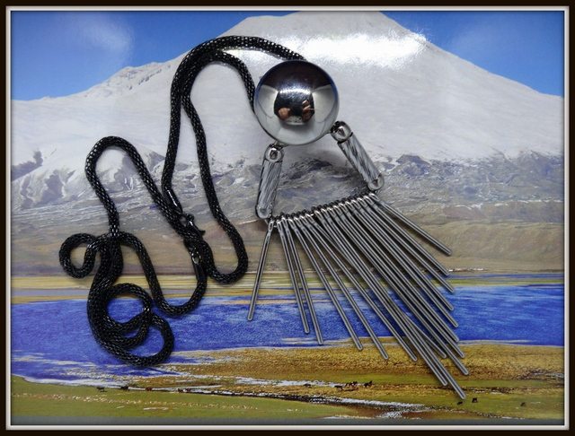 Collier Long à pampilles pour femmes, Vintage