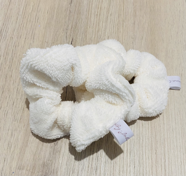 Lot de 2 Chouchous de poignet en bambou beige