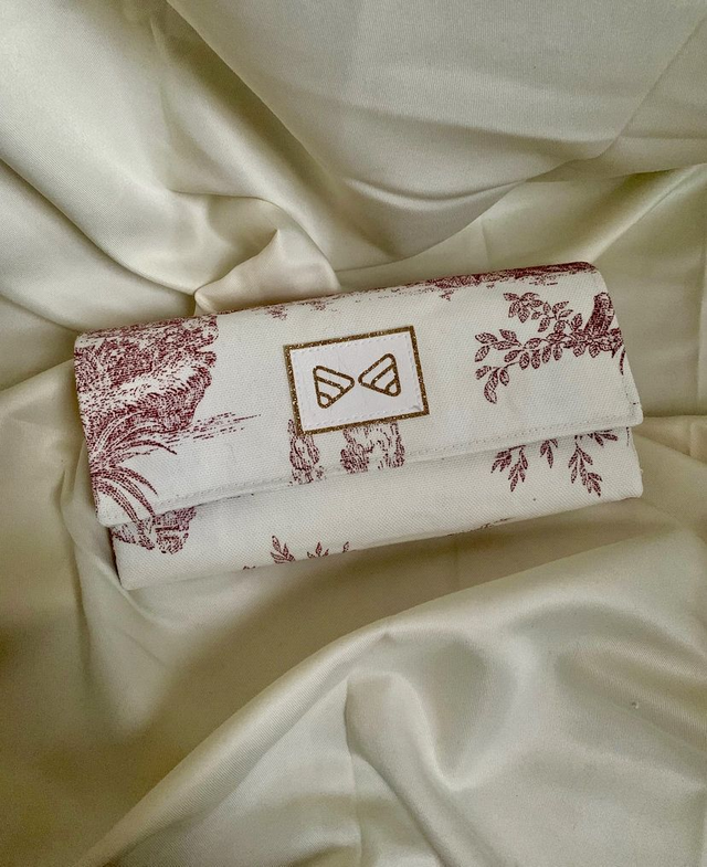 Porte feuille/compagnon « Le Romantique » rouge