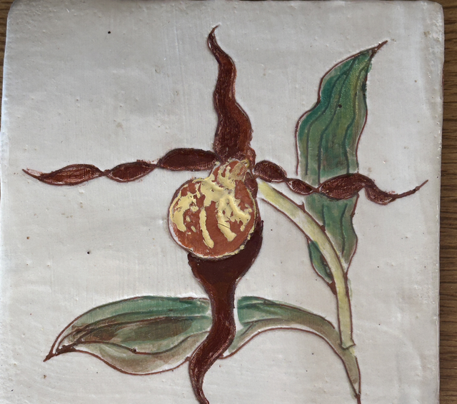 JBY123 Orchid Tile by Jane Bisby