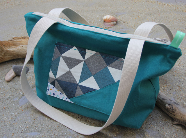 Sac à main bandoulière turquoise