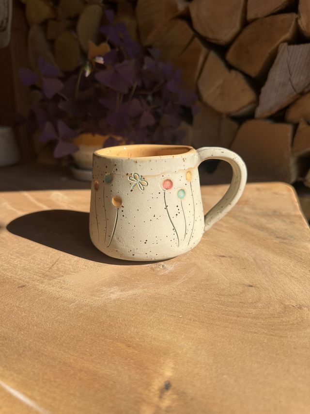 Tasse Blümchen rosa 300 ml