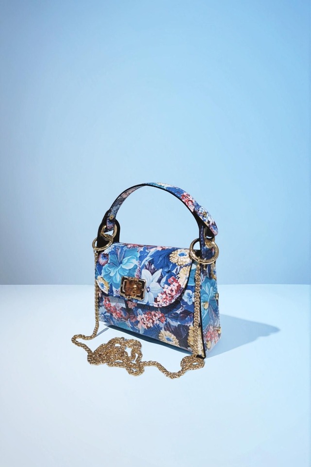 FLORENCE Sac Bleu Collection JARDIN SAUVAGE