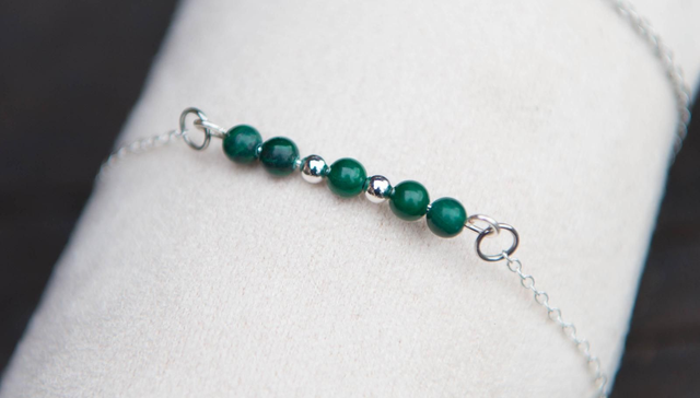 Bracelet en malachite