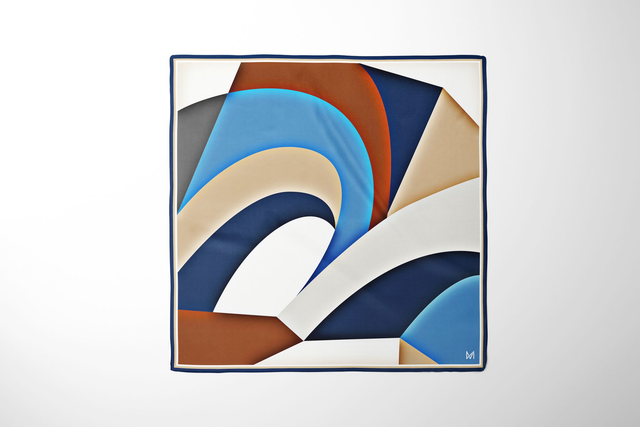 FOULARD IN SETA "VIA ROMA" - ARTE IN SETA 