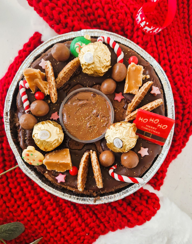 Christmas Brownie Wreath