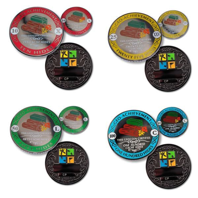 Hides Geo-Achievement Coins