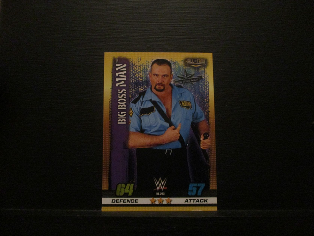 Big Boss Man - Hall Of Fame Slam Attax 10th Edition Original Trading Card #243