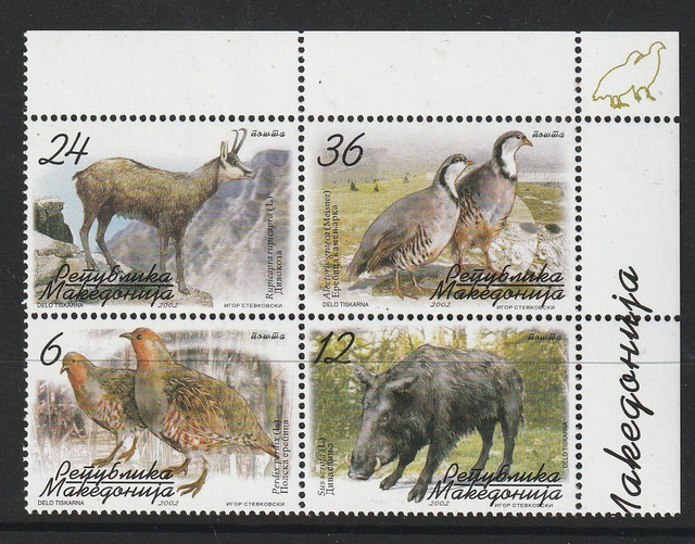 Macedonia 2002 Wildlife,Birds,Animals Set MNH
